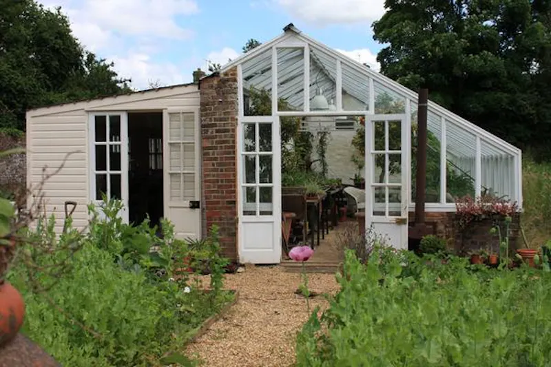 Greenhouse at Redhill rectory, A145 (photo 88)