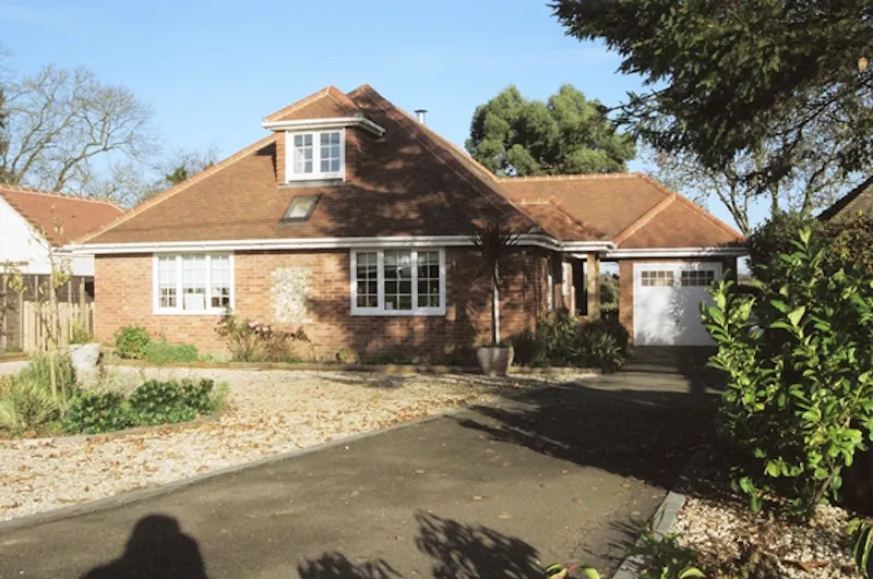 Driveway at High Wycombe bungalow, D1945 (photo 1)