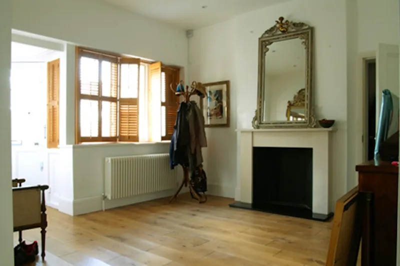 Fireplace at Brent family home, B1329 (photo 2)