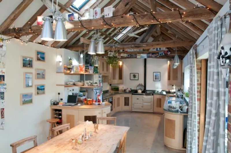 Kitchen at Modern Thursley barn conversion, L416 (photo 2)