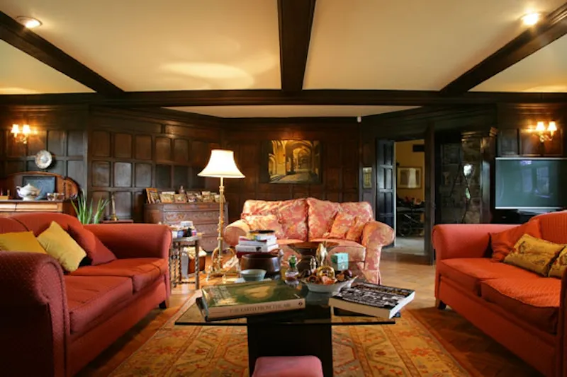 Living Room at Surrey Hills listed manor house, M68 (photo 13)