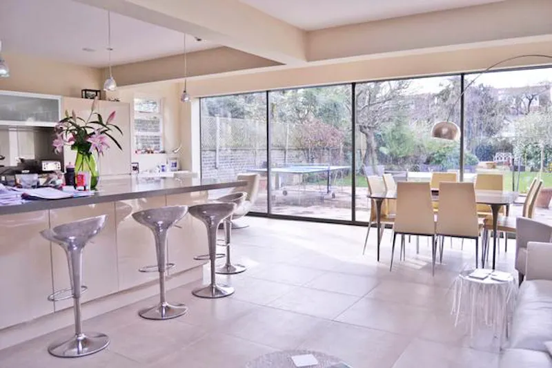 Kitchen island at Stylish Barnes family house, B1466 (photo 11)
