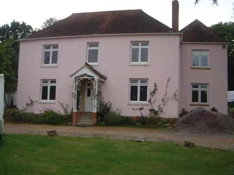 Pink Curbridge Victorian house, B1460 (photo 1)