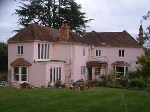 Pink Curbridge Victorian house, B1460
