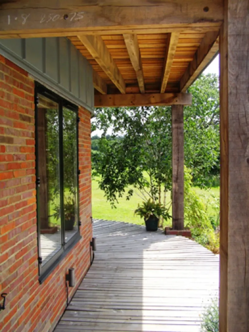 Terrace/Patio at St Albans bungalow with farm, D1908 (photo 8)