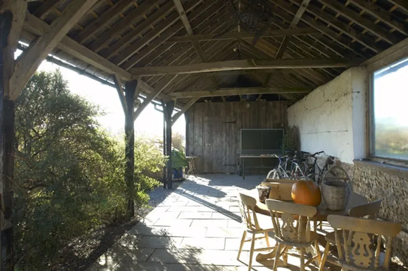 Terrace/Patio at Salisbury clapboard farmland, L603 (photo 5)