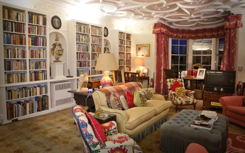 Library at Historic house near Sheffield, A1144 (photo 6)