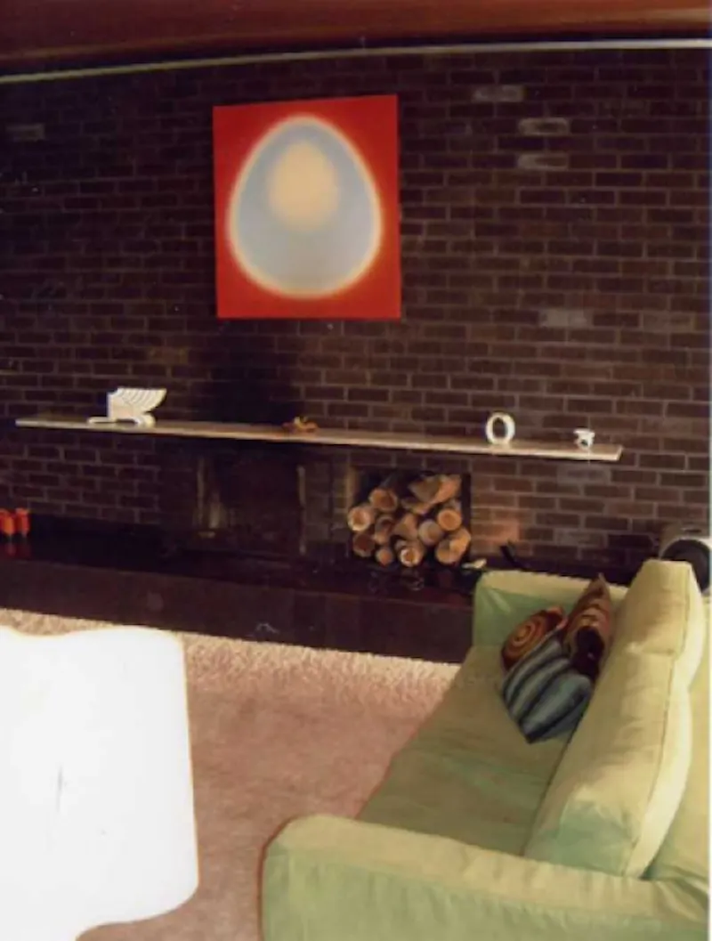 Exposed brick at Modernist Hormonden pavilion, D1278 (photo 4)