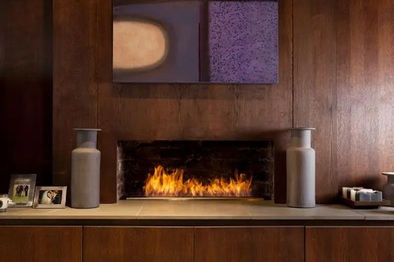 Fireplace at Contemporary Brondesbury home, D1862 (photo 19)