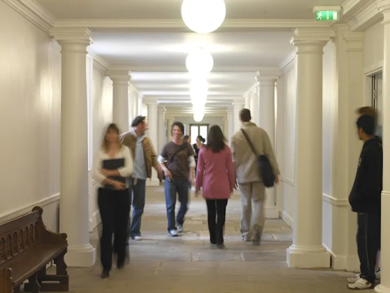 Corridor at Roehampton Palladian university, P558 (photo 17)