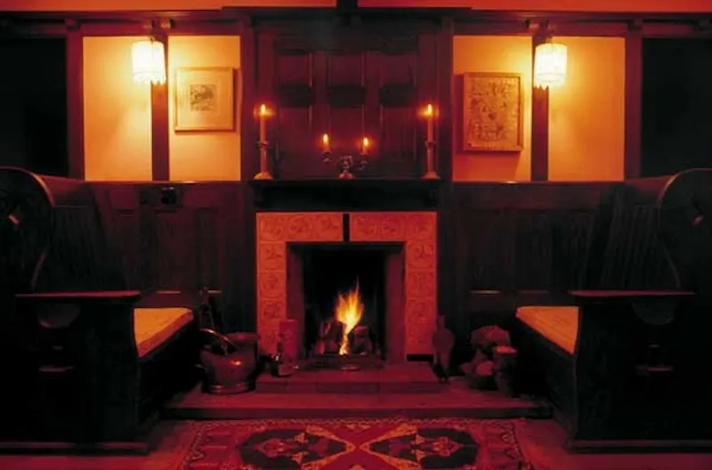 Fireplace at Pretty Whitstable beach house, C697 (photo 13)