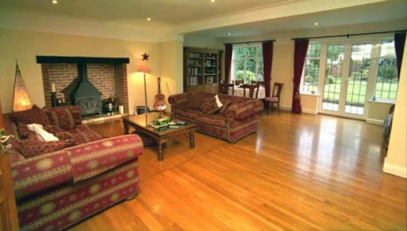 Fireplace at Open plan Rickmansworth house, D1850 (photo 2)