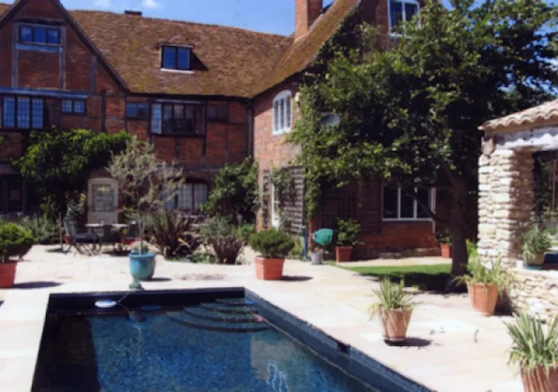 Swimming pool - outdoor at Timber framed Aylesbury house, M256 (photo 2)