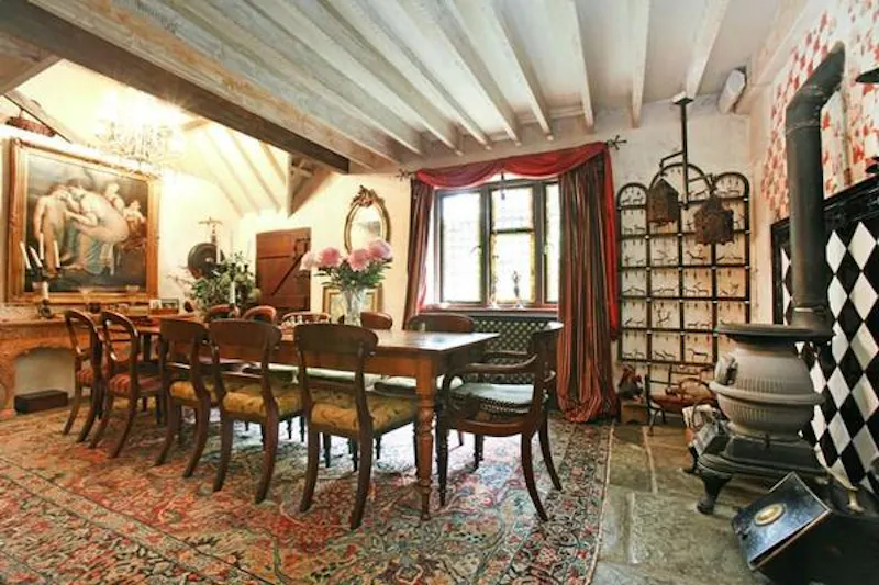 Dining room at Gaudi-inspired Reading house, D1892 (photo 17)