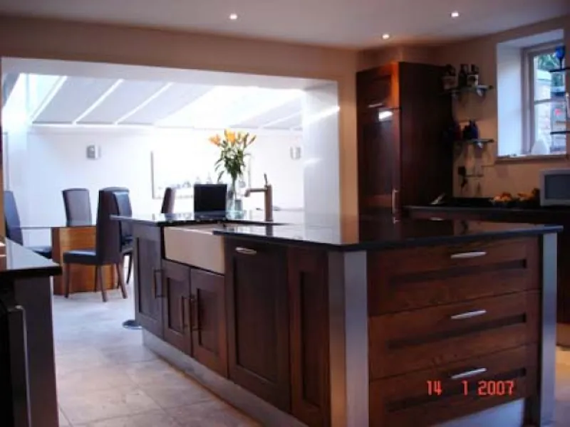 Kitchen island at Converted Tunbridge schoolhouse, B1437 (photo 5)