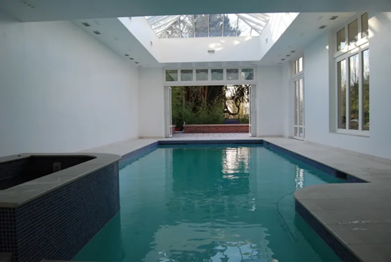 Swimming pool - indoor at Contemporary Wimbledon house, D1976 (photo 24)