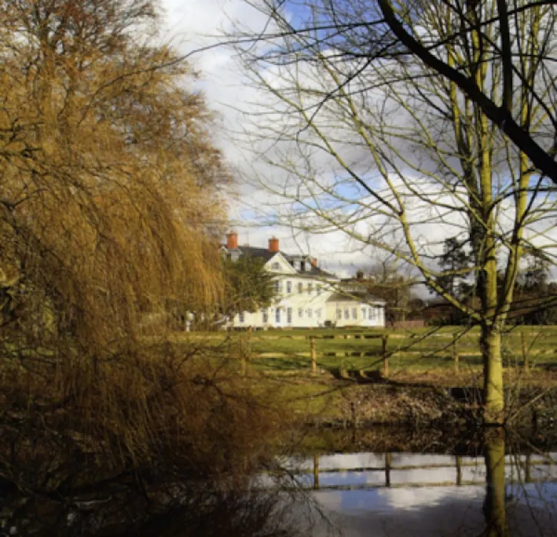 Lake at Opulent Little Waltham house, D1875 (photo 1)