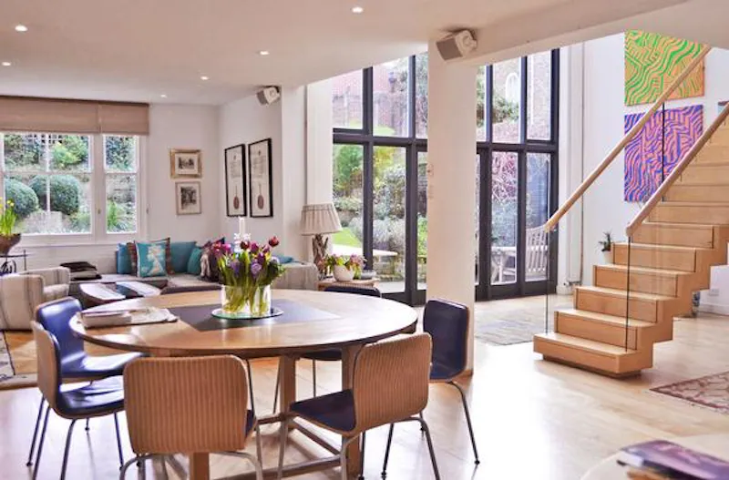 Open plan at Colourful Brook Green house, B1050 (photo 5)