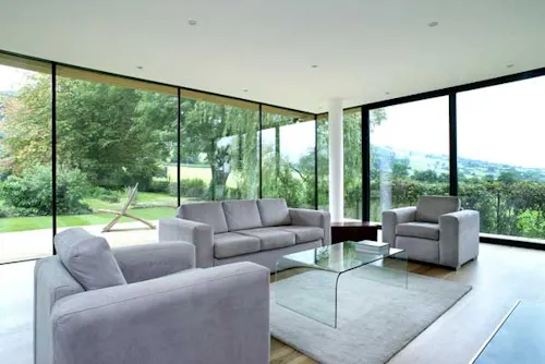 Mendip Hills modern house, D1970
