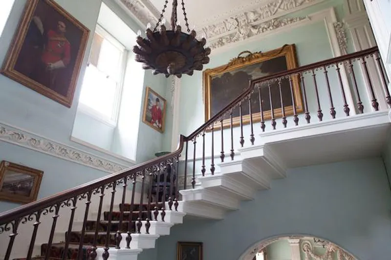 Staircase at Headington stately home, A1046 (photo 58)