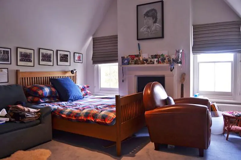 Bedroom at Contemporary Wandsworth house, B802 (photo 45)