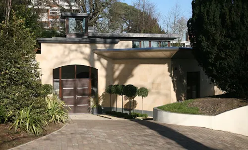 Hidden Highgate pool house, D1969