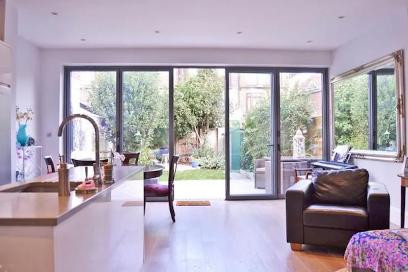 French doors at Southfields Edwardian house, B1265 (photo 2)