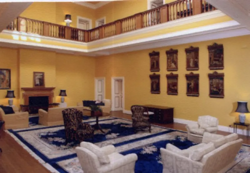 Fireplace at Lower Ashton country house, A1138 (photo 3)