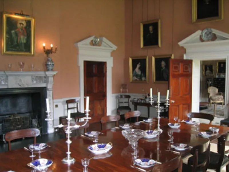 Dining room at Cornwall chateau style house, A1087 (photo 3)