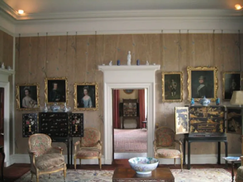 Drawing room at Cornwall chateau style house, A1087 (photo 4)