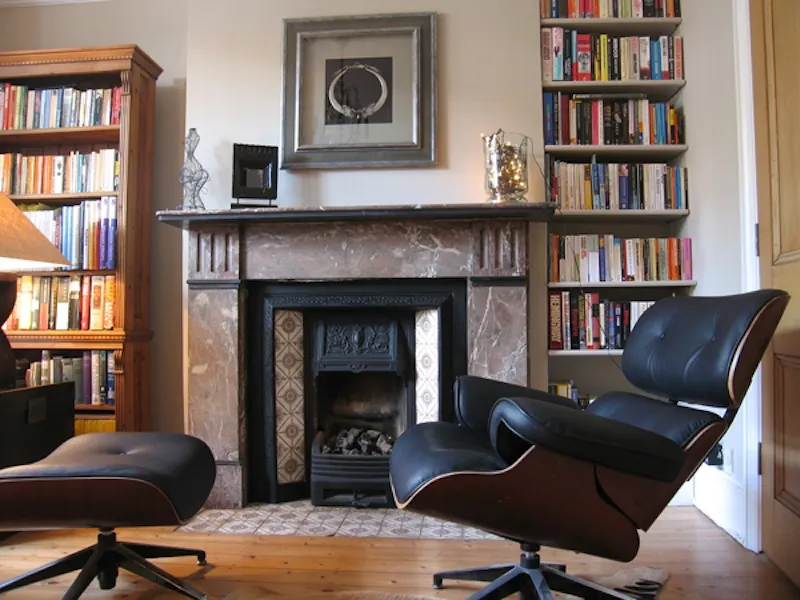 Fireplace at Barnes home with warm interiors, B1485 (photo 9)