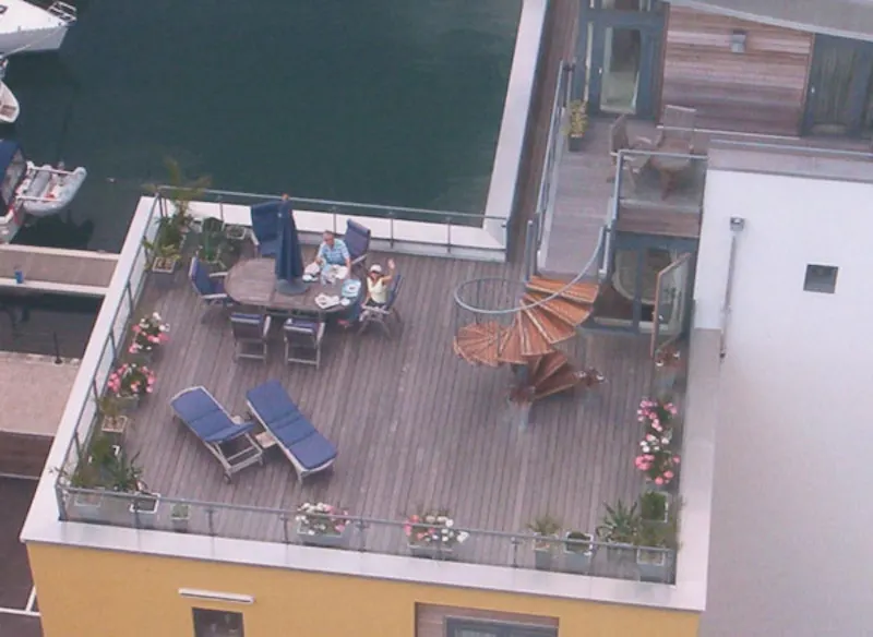 Roof terrace at Quayside apartment in Eastbourne, K267 (photo 10)