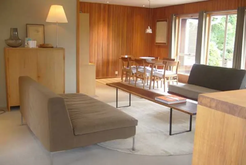 Dining room at 60s cabin with treehouse sauna, D1965 (photo 9)