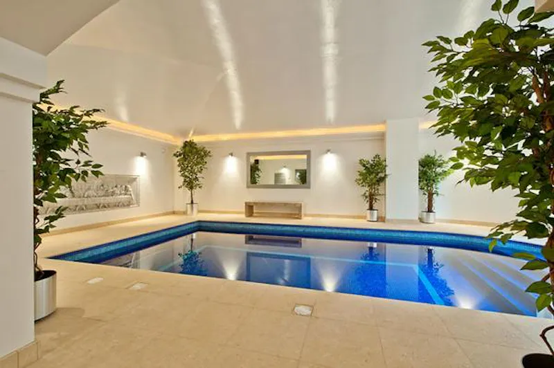 Swimming pool - indoor at Converted Petersham church , K247 (photo 37)