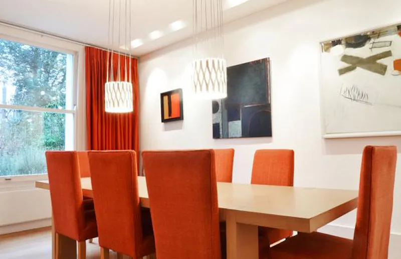 Dining room at Bright, colourful Ealing house, B1483 (photo 22)