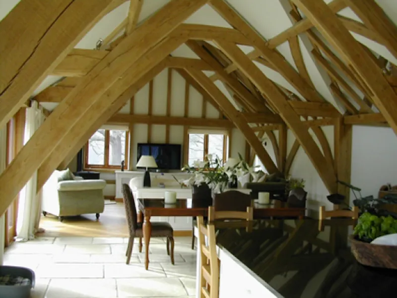 Beams at Chertsey barn conversion, L591 (photo 3)