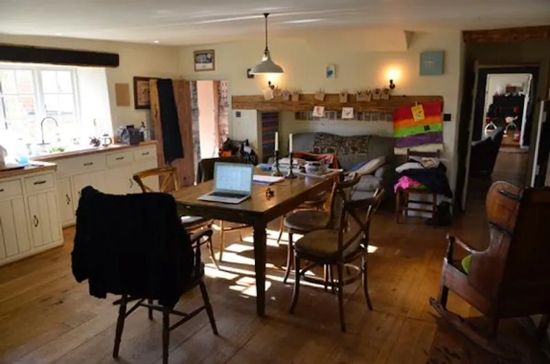 Kitchen at Secluded Loxhill farmhouse, L436 (photo 5)