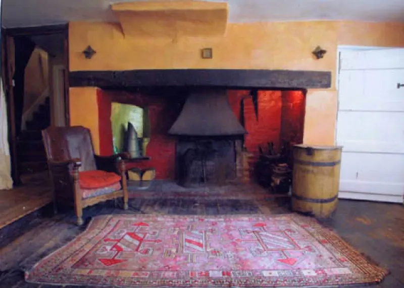 Fireplace at Secluded Loxhill farmhouse, L436 (photo 4)