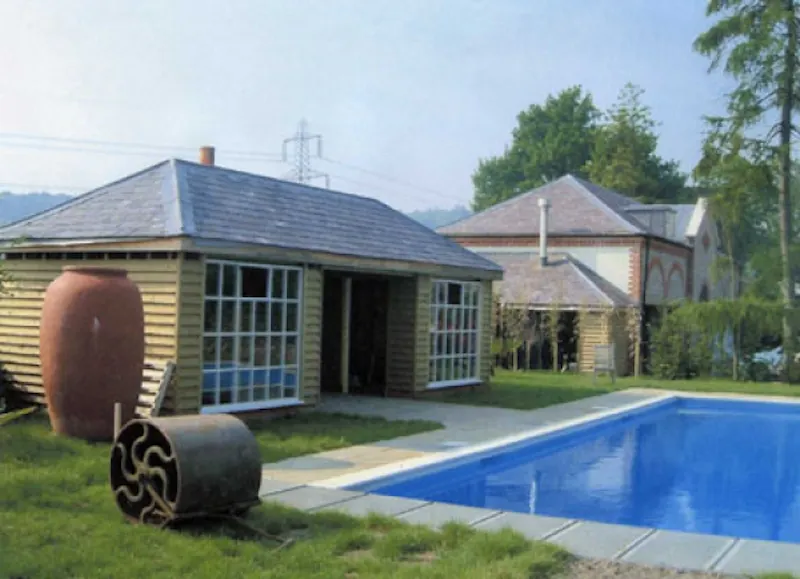 Swimming pool - outdoor at Stunning Manor house in Buriton, B1213 (photo 3)