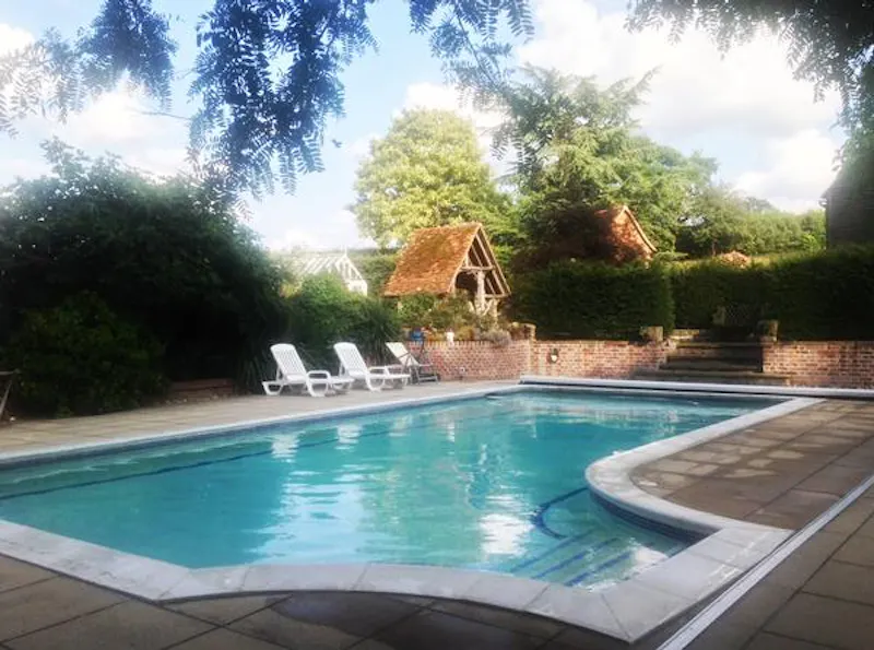Swimming pool - outdoor at 200 acre Radlett farm, L236 (photo 20)