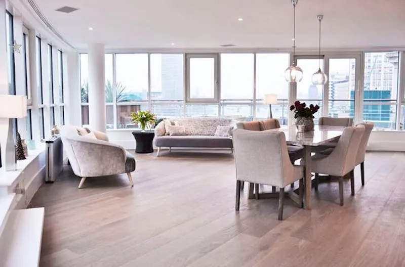 Floor - wooden at Vauxhall riverside apartment , K176 (photo 2)