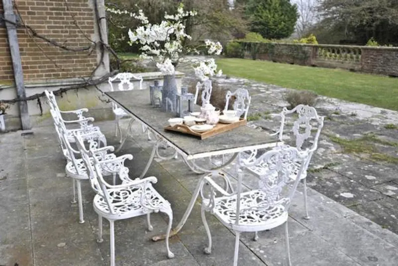 Terrace/Patio at Georgian manor in Cooksbridge, A1343 (photo 22)