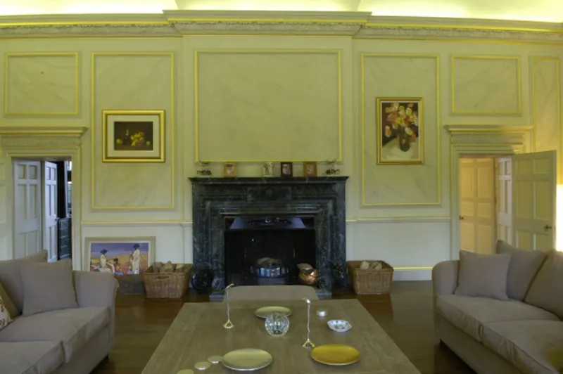 Fireplace at Extensive Heathfield estate, A1198 (photo 11)