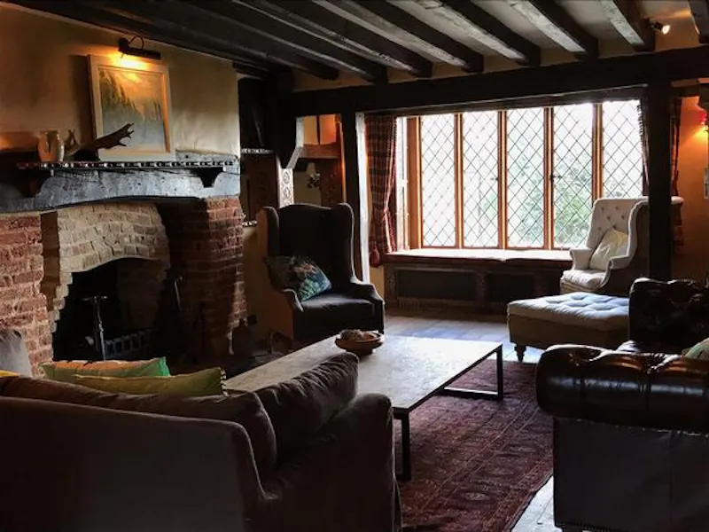 Fireplace at Quirky medieval country home, M270 (photo 7)