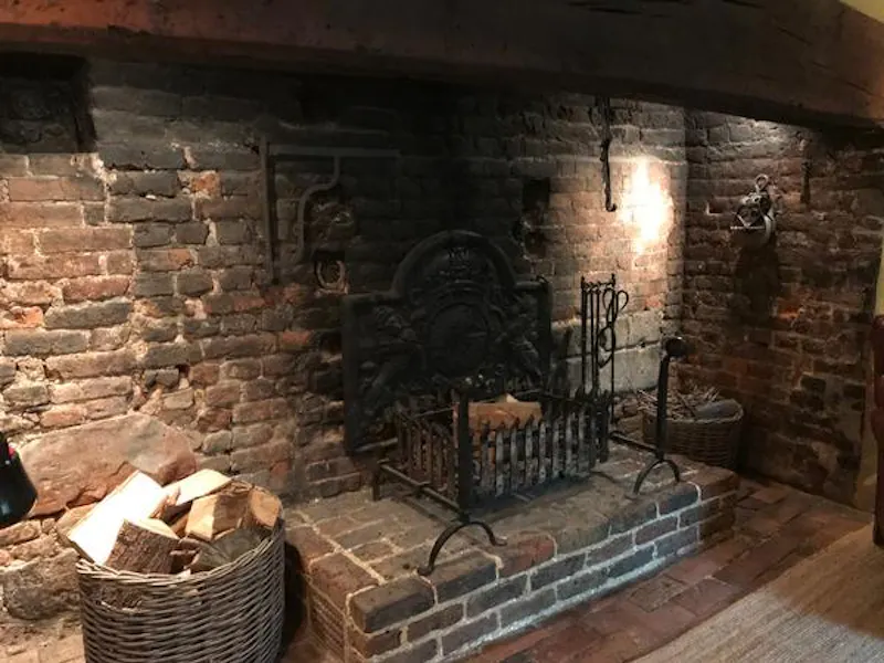 Fireplace at Quirky medieval country home, M270 (photo 9)