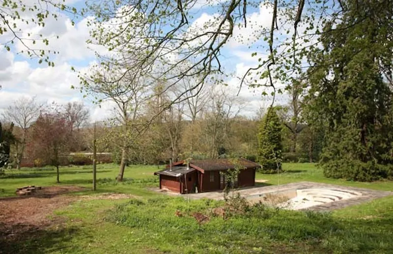Swimming pool - outdoor at 22-acre Berkshire mansion, A1170 (photo 41)