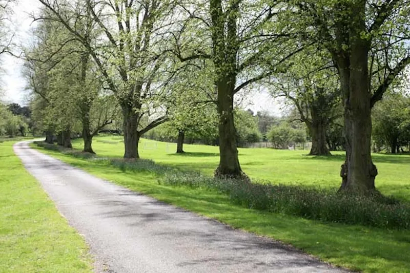 Driveway at 22-acre Berkshire mansion, A1170 (photo 47)