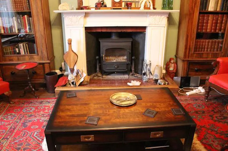 Fireplace at Georgian Malvern Hills house , A1214 (photo 43)