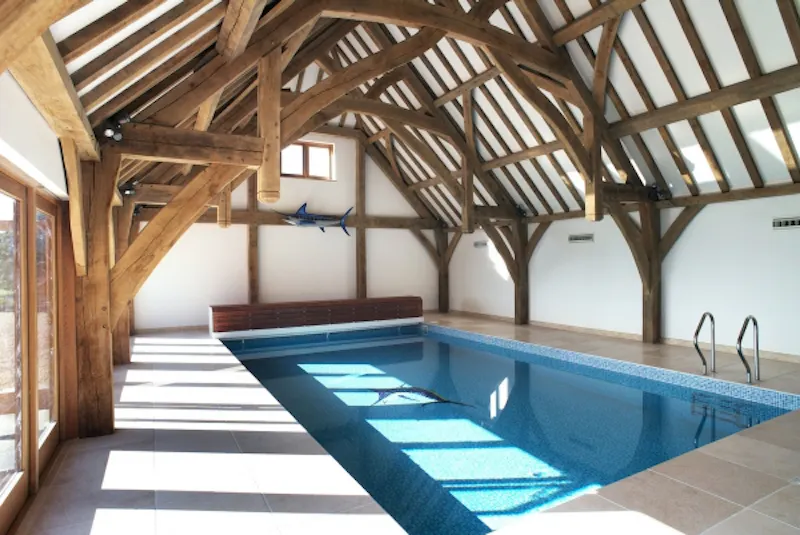 Swimming pool - indoor at Film location L617 in West Sussex (photo 27)