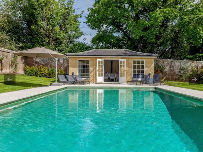Swimming pool - outdoor at Idyllic old rectory in Balcombe, A1219 (photo 23)